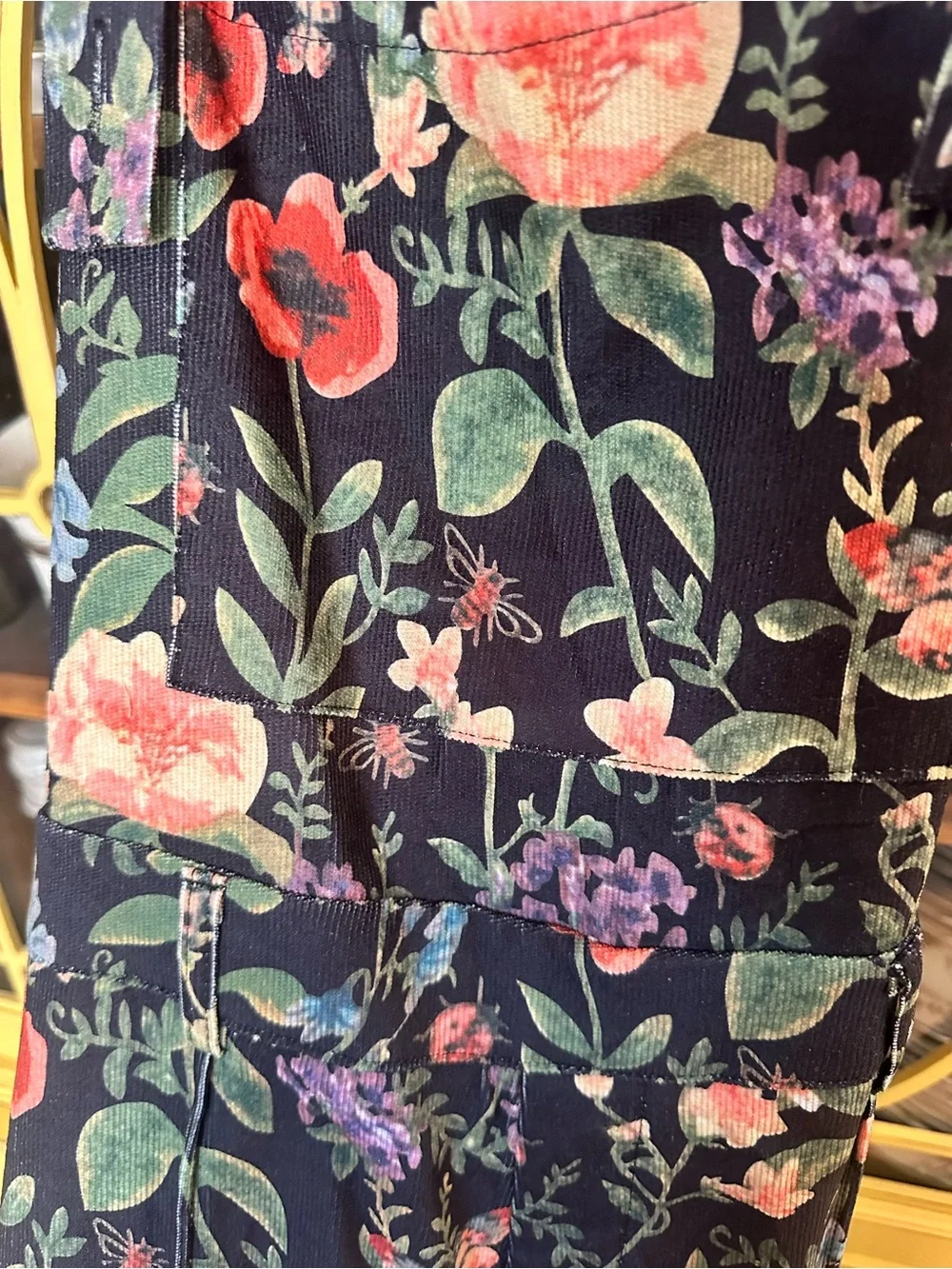 Cider Black Floral Wide-Leg Jumpsuit Pants - Picture 6 of 6